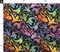 Small Dragons Rainbow Fantasy Watercolor Fairy Tale Mythical Imagination Custom Printed Fabric by Spoonflower Various Fabrics by the Yard or Fat Quarter
